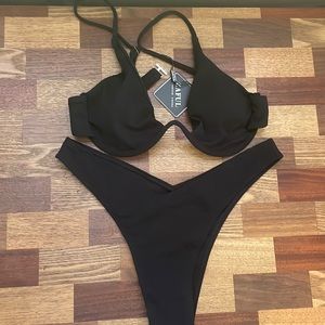 Zaful Black Bikini